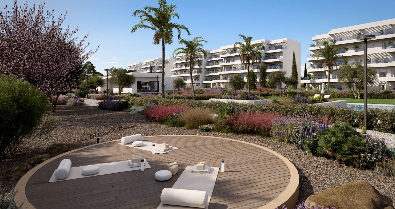 Appartement moderne avec piscine, salle de gym et grandes terrasses