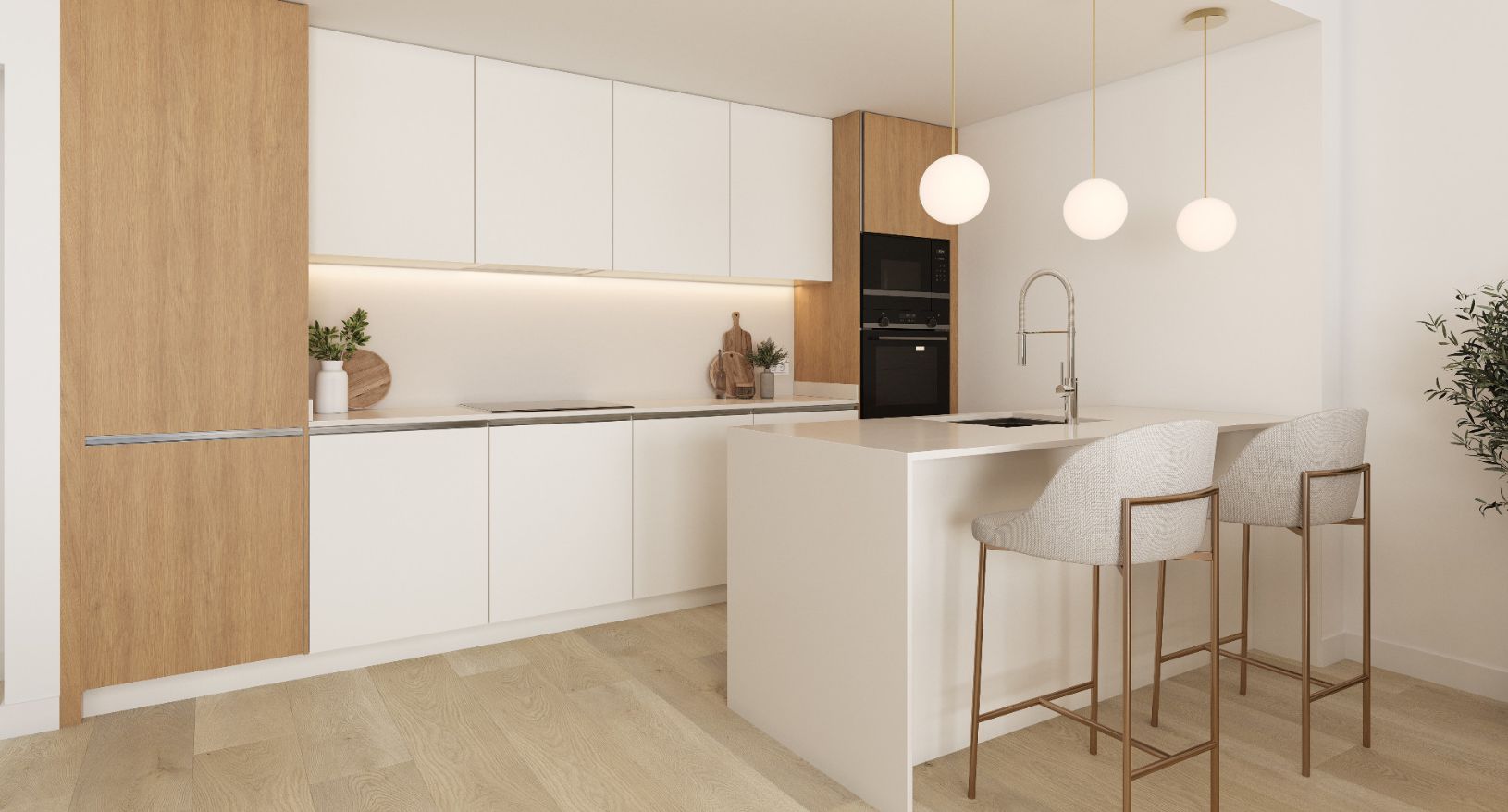 Appartement moderne avec piscine, salle de gym et grandes terrasses